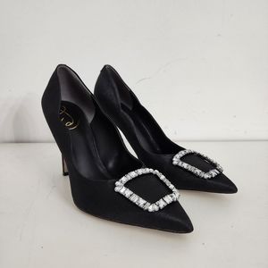 Sam Edelman Black Crystal Heels